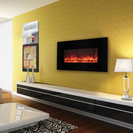 electric fireplace wall mount inserts