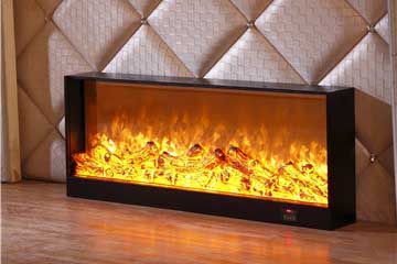 Side view of electric fireplace ideas