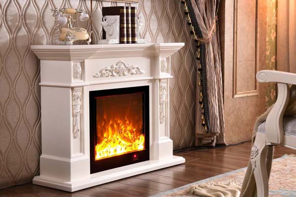 front view of cheap electric fireplace