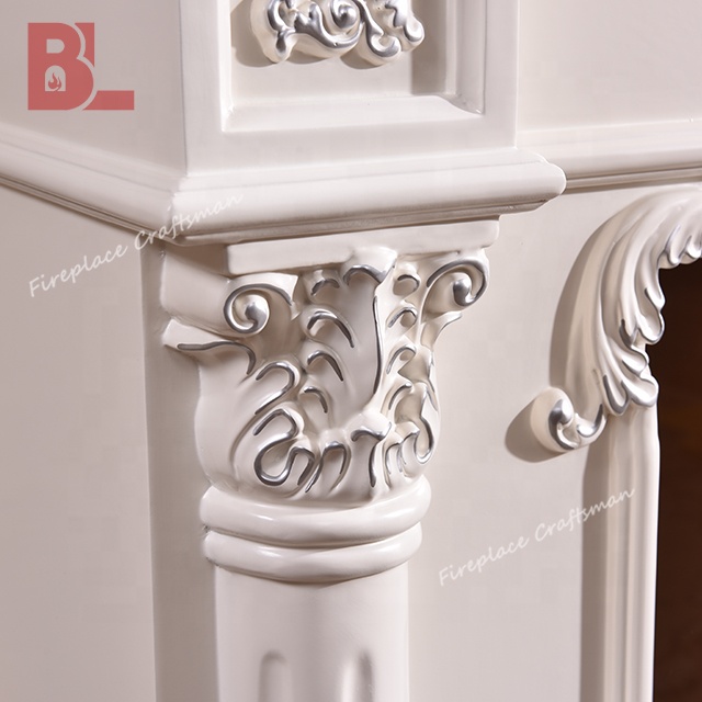 2021 Factory excellent 318 project factory wholesale high quality royal carved electric fire home fireplace