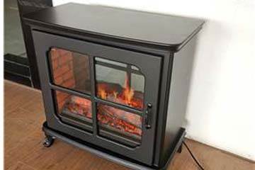 Side view of heat surge electric fireplace 3