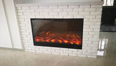 Customs electric log heaters insert fireplace wall mount