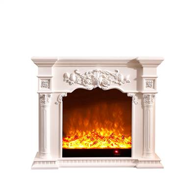 2021 Factory excellent 318 project factory wholesale high quality royal carved electric fire home fireplace