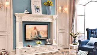 A simulated electric fireplace is of Health, environmental protection, safety and practicality